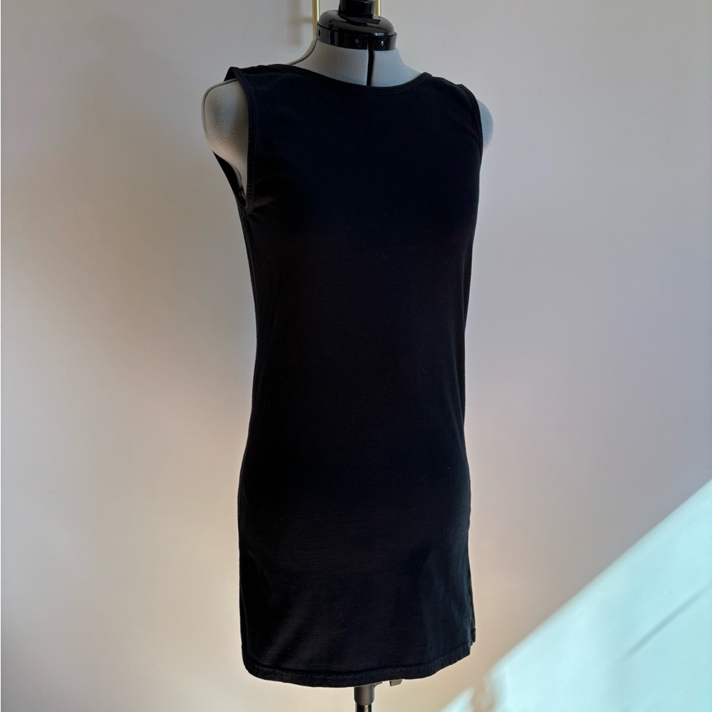 Vintage American Apparel Black Backless Minidress 100% Cotton